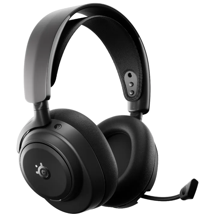 A large main feature product image of SteelSeries Arctis Nova Pro Omni - Wireless Gaming Headset - Black
