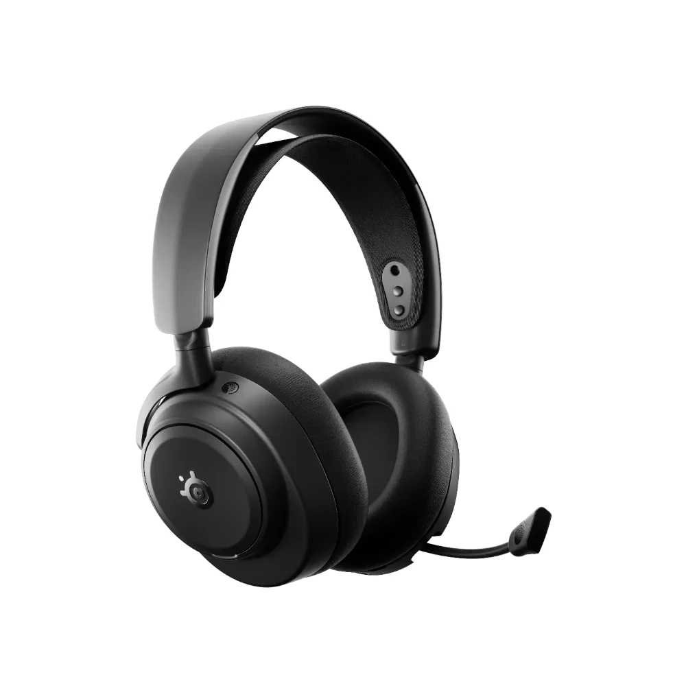 A large main feature product image of SteelSeries Arctis Nova Pro Omni - Wireless Gaming Headset - Black