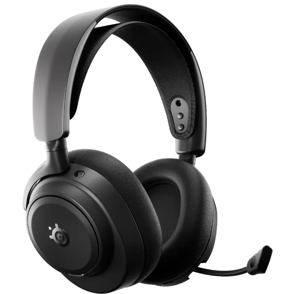 A large main feature product image of SteelSeries Arctis Nova Pro Omni - Wireless Gaming Headset - Black