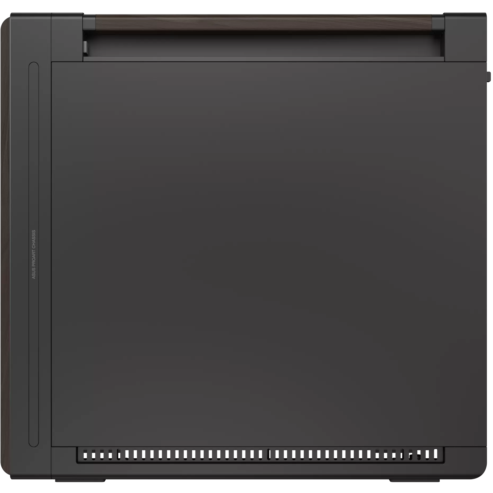 A large main feature product image of ASUS ProArt PA602 Wood Edition Mid Tower Case - Modern Black