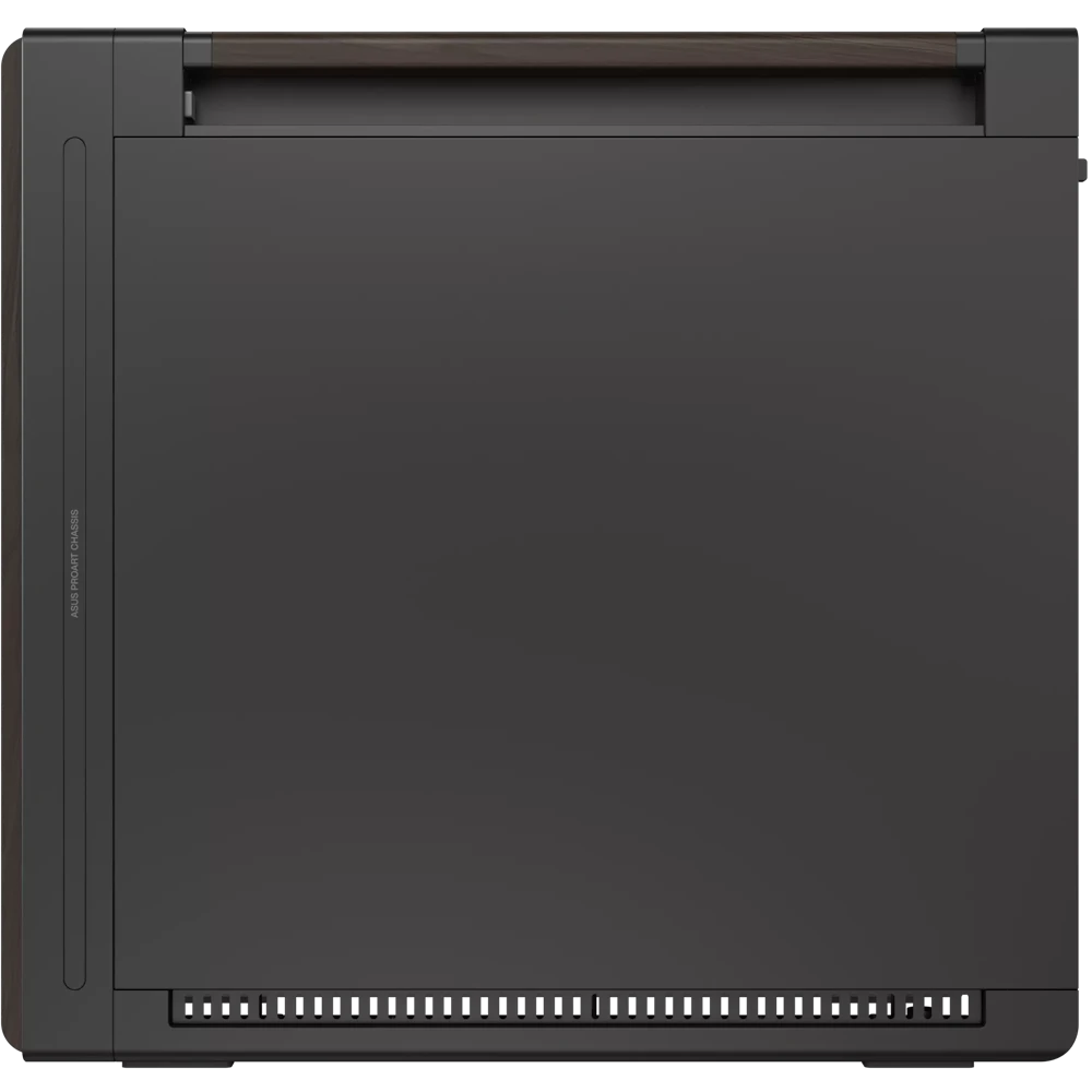 A large main feature product image of ASUS ProArt PA602 Wood Edition Mid Tower Case - Modern Black