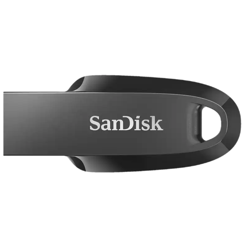 A large main feature product image of EX-DEMO SanDisk Ultra Curve 128GB USB 3.2 Gen 1 Type-A Flash Drive  - Black