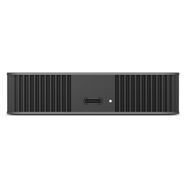 A large main feature product image of LaCie Mobile Drive Secure USB-C Portable HDD - 4TB  Space Grey