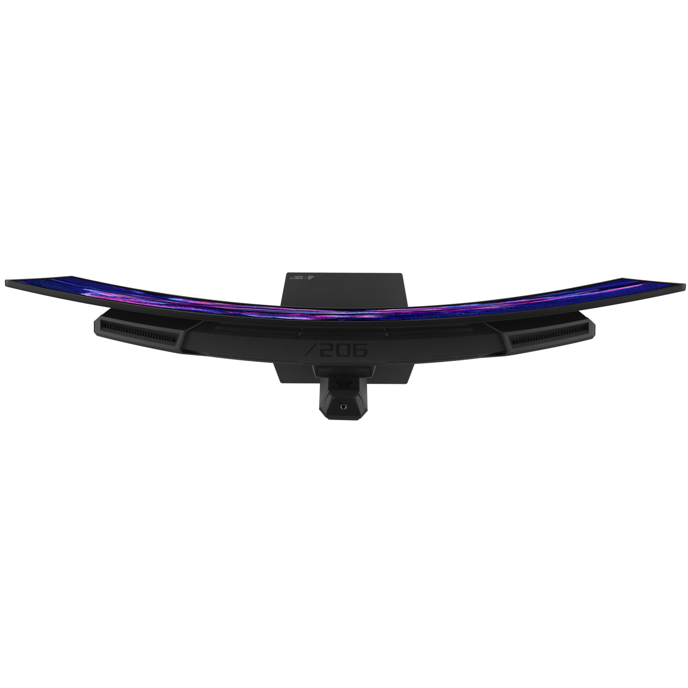 A large main feature product image of ASUS ROG Strix XG34WCDMS - 34" Curved 1440p 280Hz 0.03ms QD-OLED Gaming Monitor