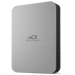 A product image of LaCie Mobile Drive Secure USB-C Portable HDD - 5TB - Moon Silver