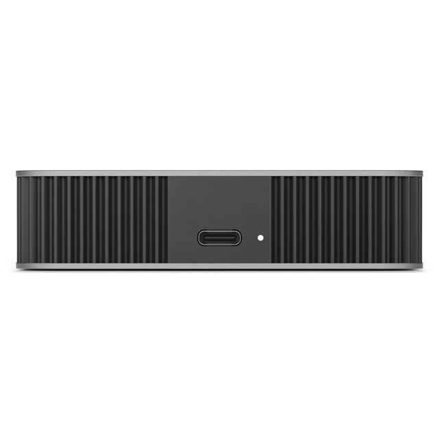 A large main feature product image of LaCie Mobile Drive Secure USB-C Portable HDD - 5TB - Moon Silver