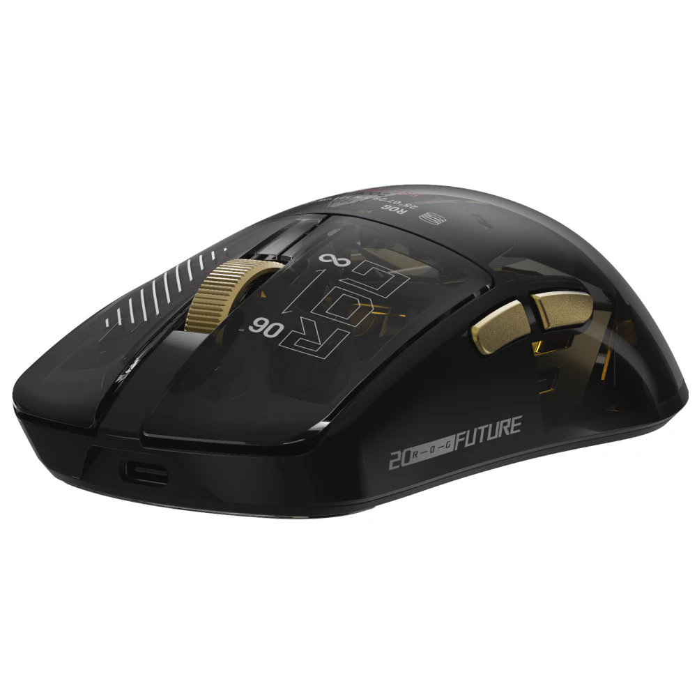 A large main feature product image of ASUS ROG Harpe II Extreme 82g Gaming Mouse - Edition 20