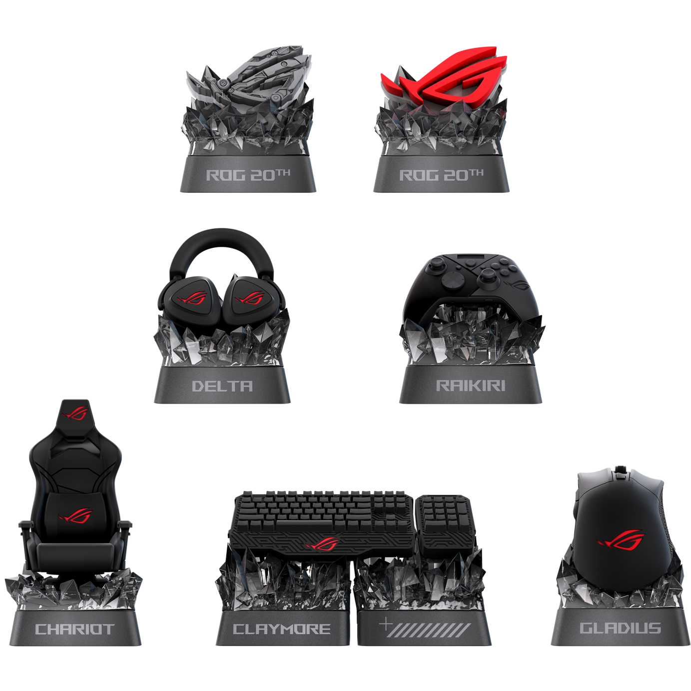 A large main feature product image of ASUS ROG Keycap Mystery Box - Edition 20