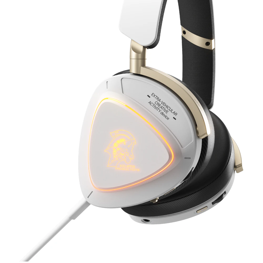 A large main feature product image of EX-DEMO ASUS ROG Delta II Tri-Mode Wireless Gaming Headset - Kojima Productions