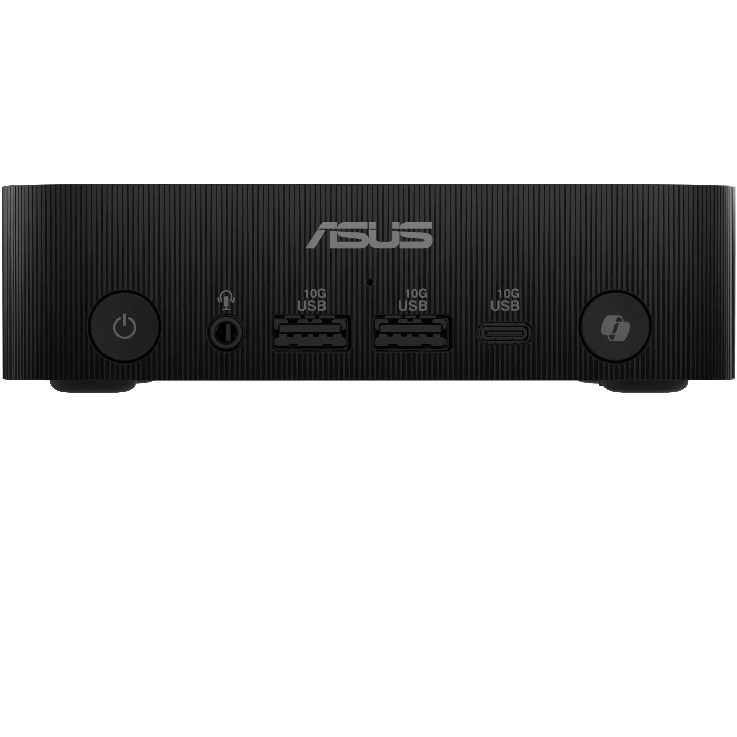 A large main feature product image of EX-DEMO ASUS PN54 Ryzen AI 7 350 Barebones Mini PC
