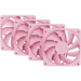 A product image of EX-DEMO HYTE FA12 120mm PWM Fan 4-Pack (Strawberry Milk)