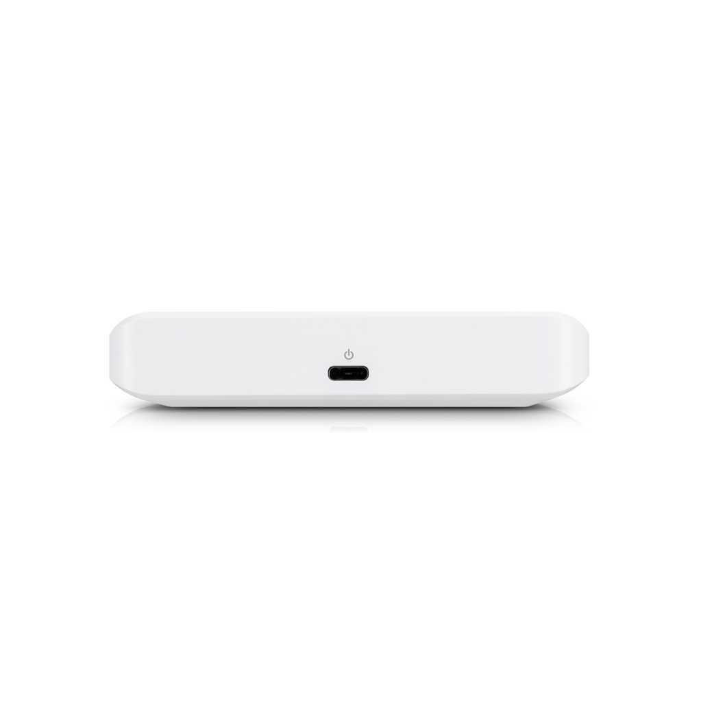 A large main feature product image of EX-DEMO Ubiquiti Unifi Flex Mini 5-Port 1GbE Layer 2 Switch