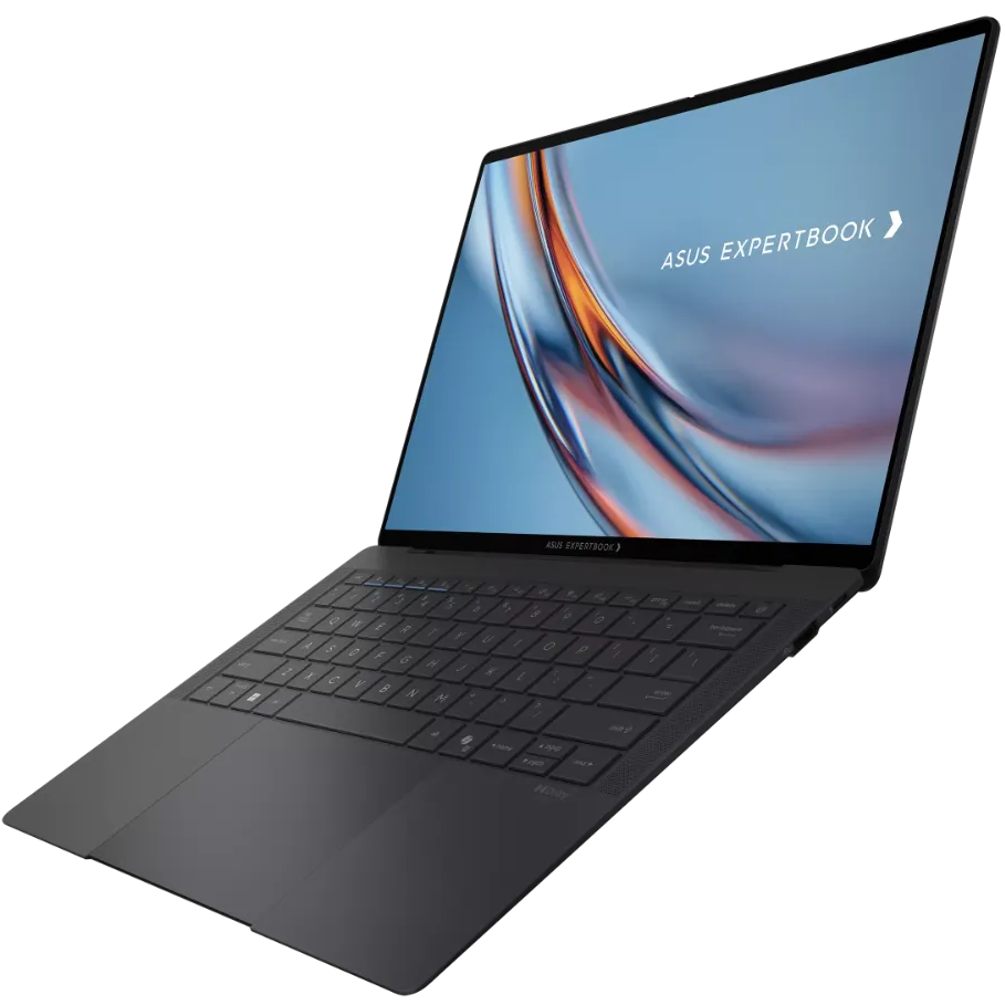 A large main feature product image of ASUS ExpertBook Ultra B9 (B9406) - 14" Touch OLED, Ultra 5 325, 16GB/512GB - Win 11 Pro AI Notebook