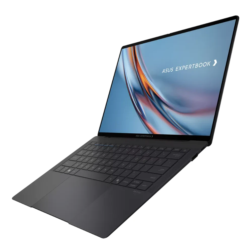 A large main feature product image of ASUS ExpertBook Ultra B9 (B9406) - 14" Touch OLED, Ultra 5 325, 16GB/512GB - Win 11 Pro AI Notebook