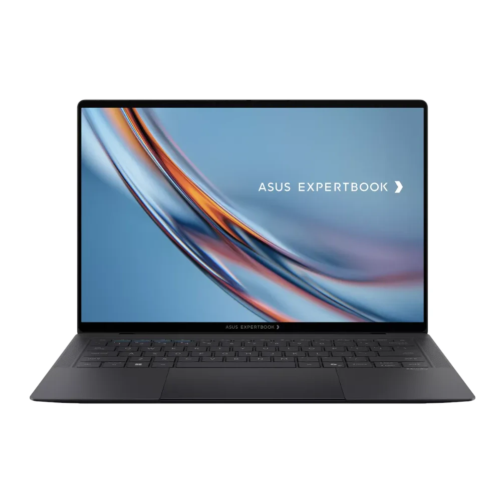 A large main feature product image of ASUS ExpertBook Ultra B9 (B9406) - 14" Touch OLED, Ultra 5 325, 16GB/512GB - Win 11 Pro AI Notebook