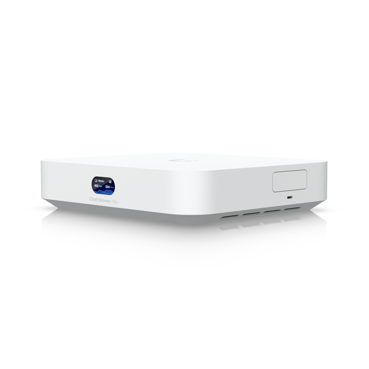 A large main feature product image of EX-DEMO Ubiquiti UniFi Cloud Gateway Max 2.5GbE Router