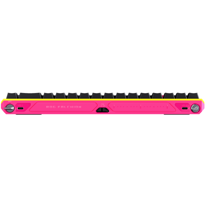 A large main feature product image of EX-DEMO ASUS ROG Falchion Ace HFX 65% Analogue Gaming Keyboard - Zywoo Edition