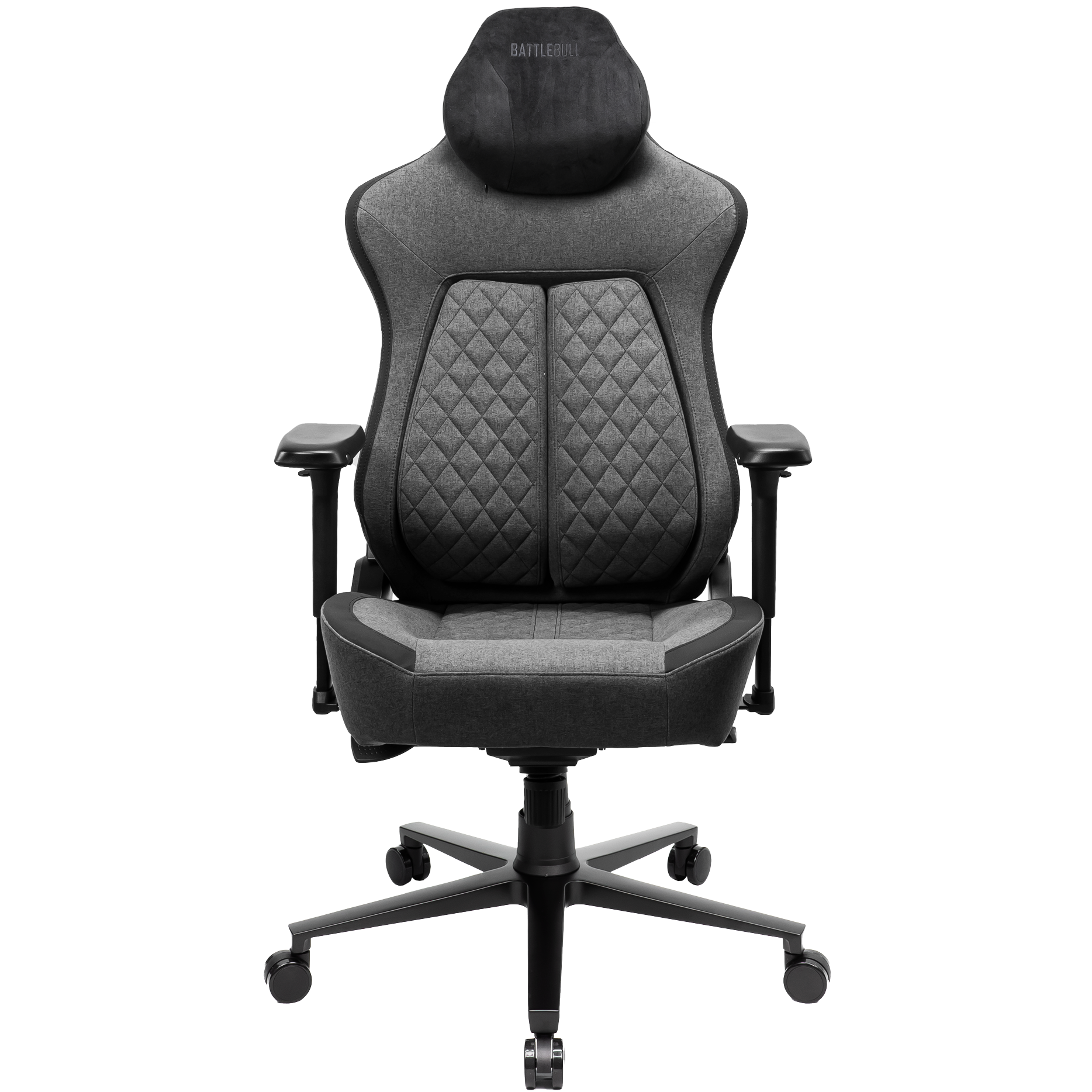 A large main feature product image of BattleBull Crosshair XL+ Gaming Chair - Dark Grey Weave