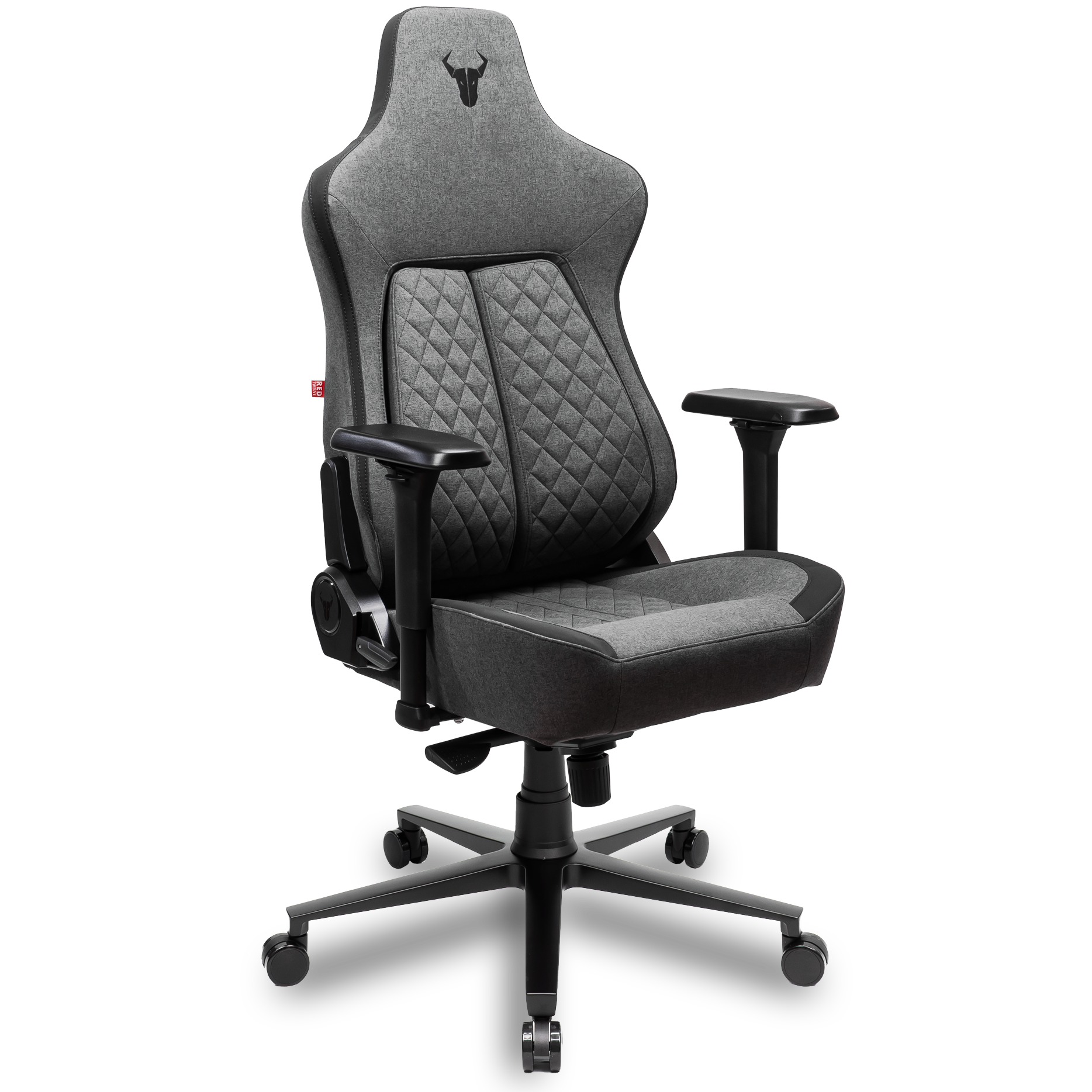 A large main feature product image of BattleBull Crosshair XL+ Gaming Chair - Dark Grey Weave