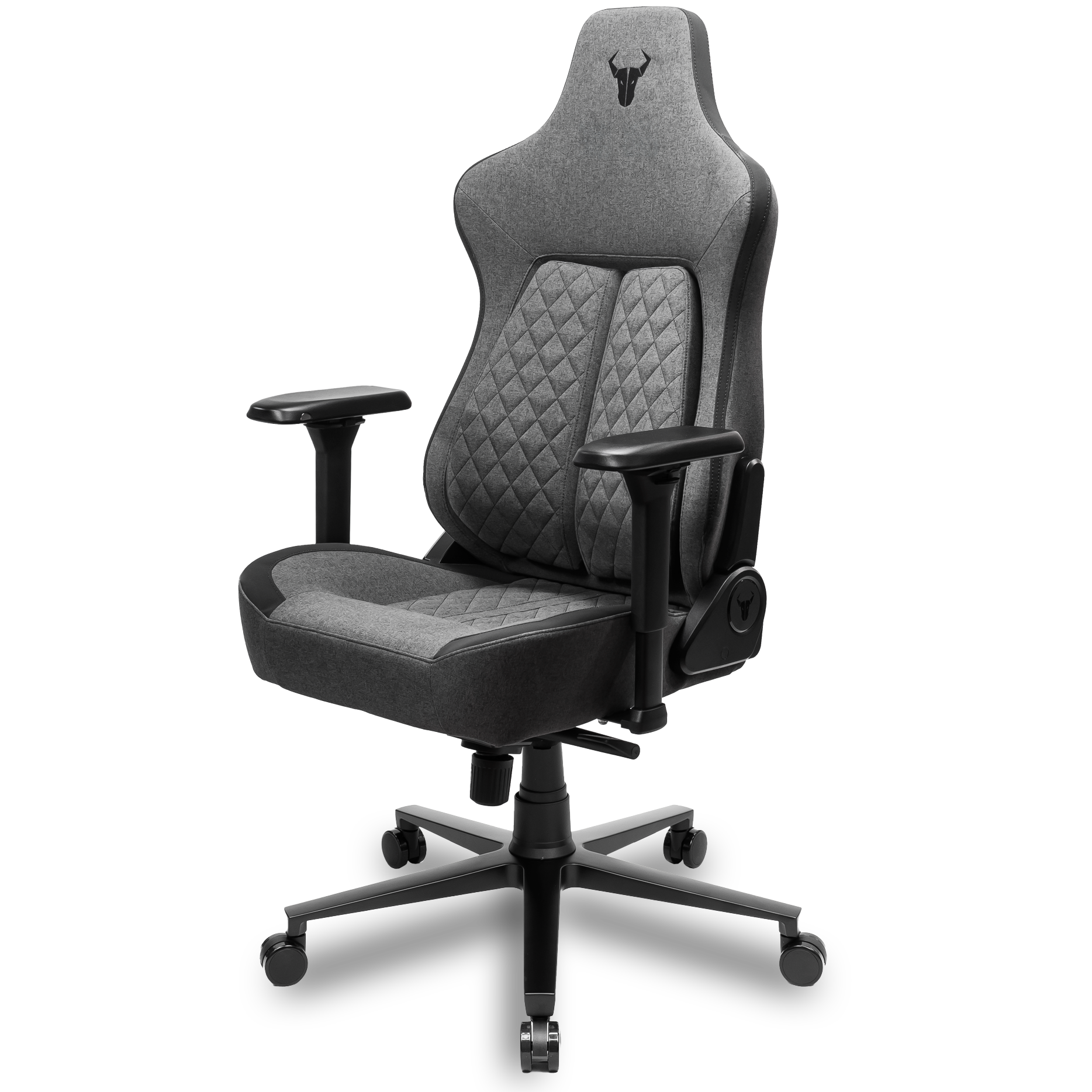 A large main feature product image of BattleBull Crosshair XL+ Gaming Chair - Dark Grey Weave