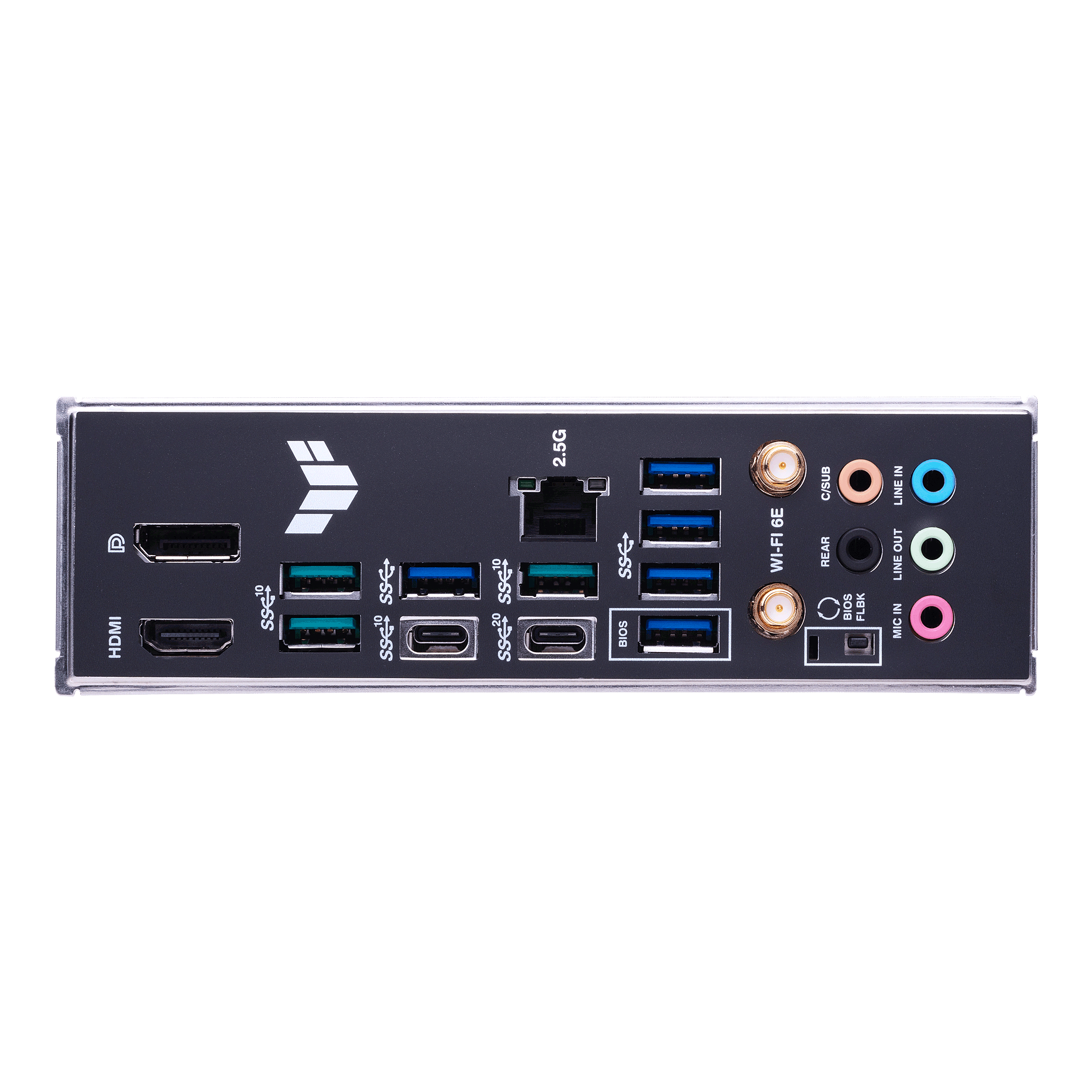 A large main feature product image of EX-DEMO ASUS TUF Gaming X670E-Plus WiFi AM5 ATX Desktop Motherboard