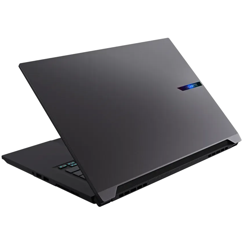 A large main feature product image of Gigabyte AERO X16 (3TH) - 16" 165Hz, Ryzen 7 260, RTX 5050, 16GB/512GB - Win 11 Gaming Notebook (Space Grey)