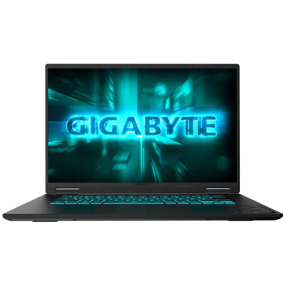 A large main feature product image of Gigabyte GAMING A16 (5VH) - 16" 165Hz, Ryzen 7 170, RTX 5060, 16GB/512GB - Win 11 Notebook