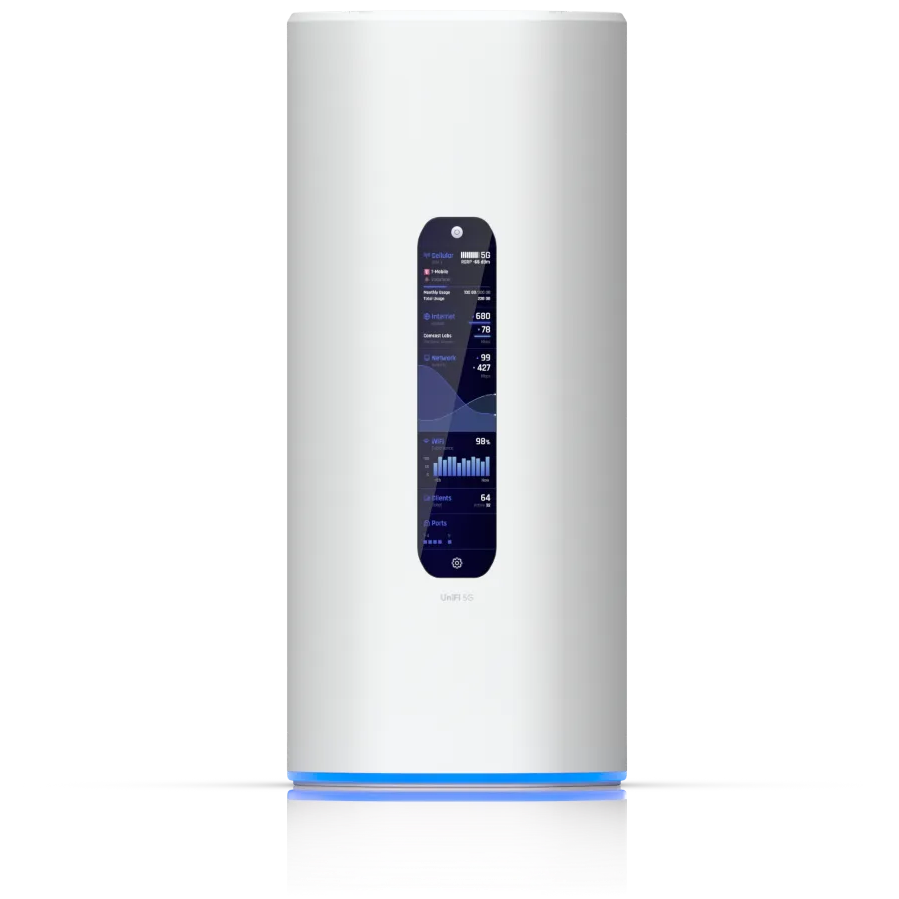 A large main feature product image of Ubiquiti UniFi Dream Router 5G Max