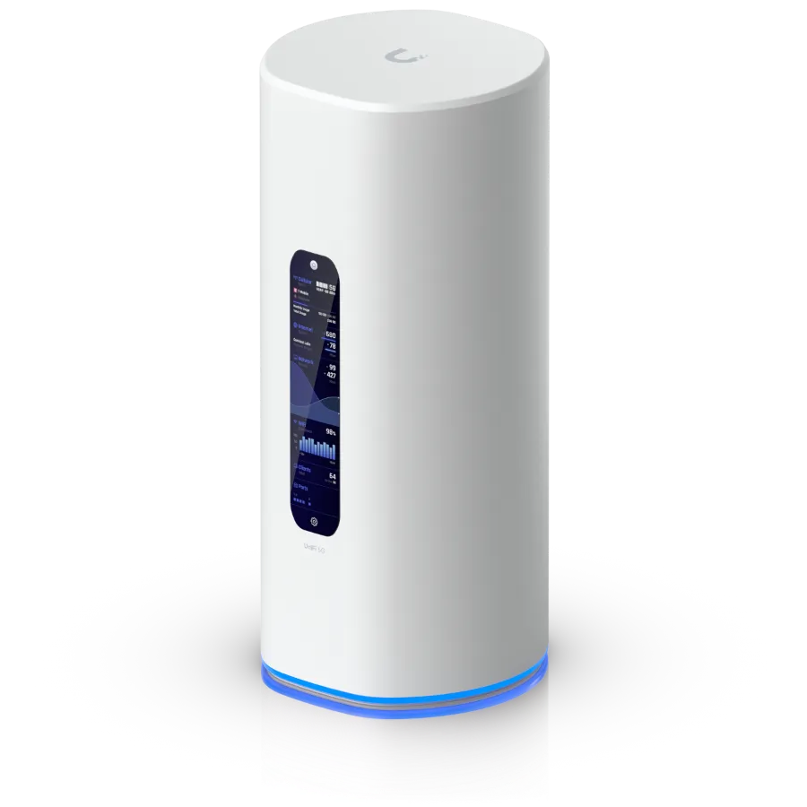 A large main feature product image of Ubiquiti UniFi Dream Router 5G Max