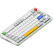 A product image of EX-DEMO Nuphy Kick75 Hybrid-Profile Custom Wireless Mechanical Keyboard - Low-Profile (Blush Nano Switch)