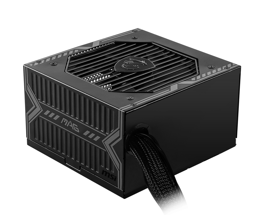 A large main feature product image of EX-DEMO MSI MAG A650BN - 650W Bronze ATX PSU