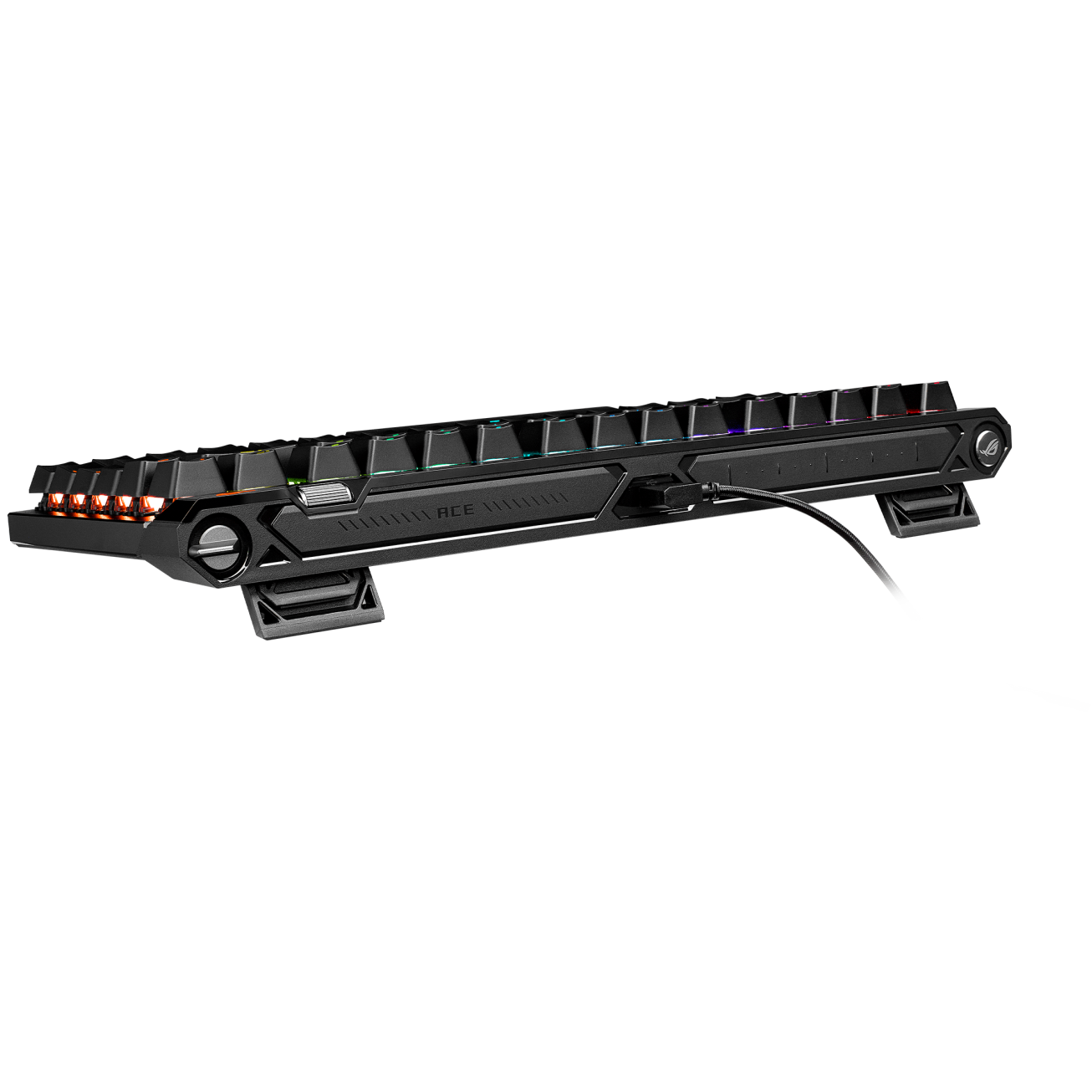 A large main feature product image of EX-DEMO ASUS ROG Falchion ACE 75 HE Mechanical Gaming Keyboard - ROG HFX Magnetic Switch (Black)
