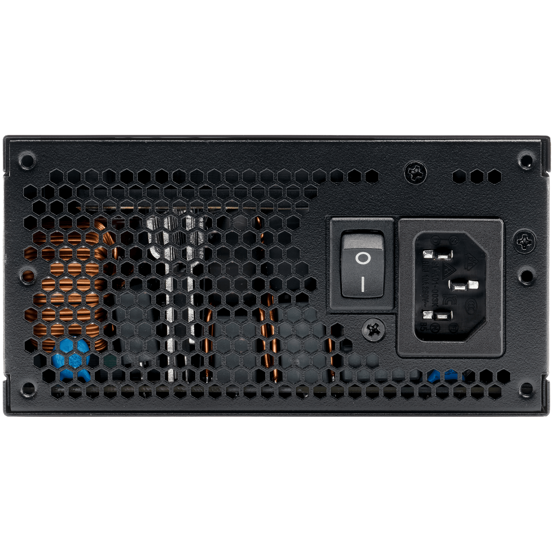 A large main feature product image of ADATA XPG Pymcore 850W Gold SFX Modular PSU