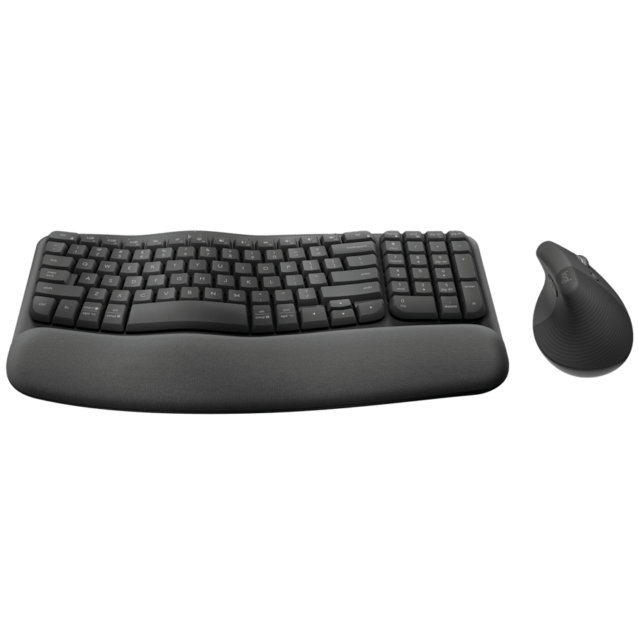 A large main feature product image of Logitech Wave Keys and Lift Combo - Graphite