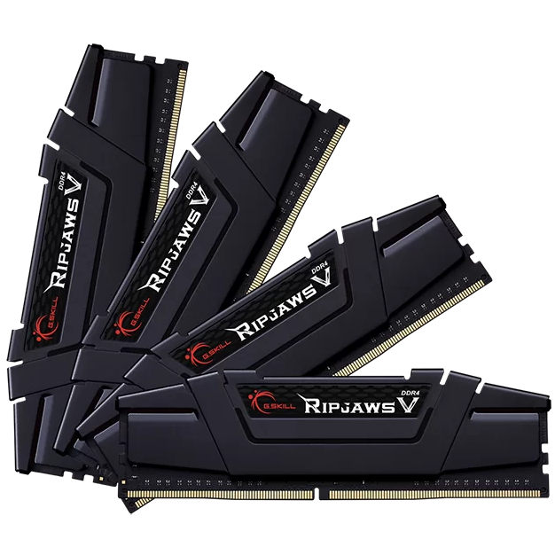 A large main feature product image of G.Skill Ripjaws V 64GB Kit (4x16GB) DDR4-3200 C16