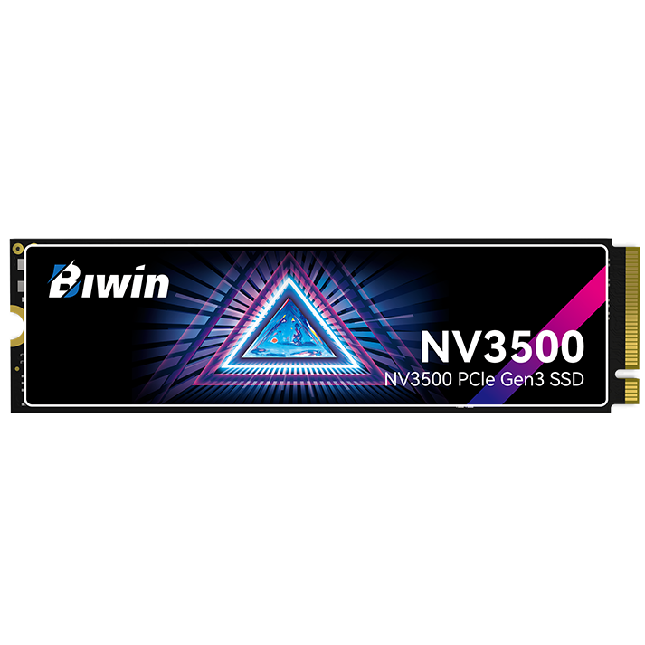 A large main feature product image of EX-DEMO BIWIN Black Opal NV3500 PCIe Gen3 NVMe M.2 SSD - 512GB
