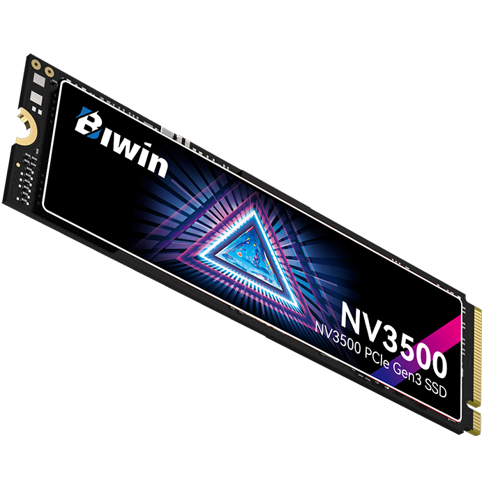 A large main feature product image of EX-DEMO BIWIN Black Opal NV3500 PCIe Gen3 NVMe M.2 SSD - 512GB