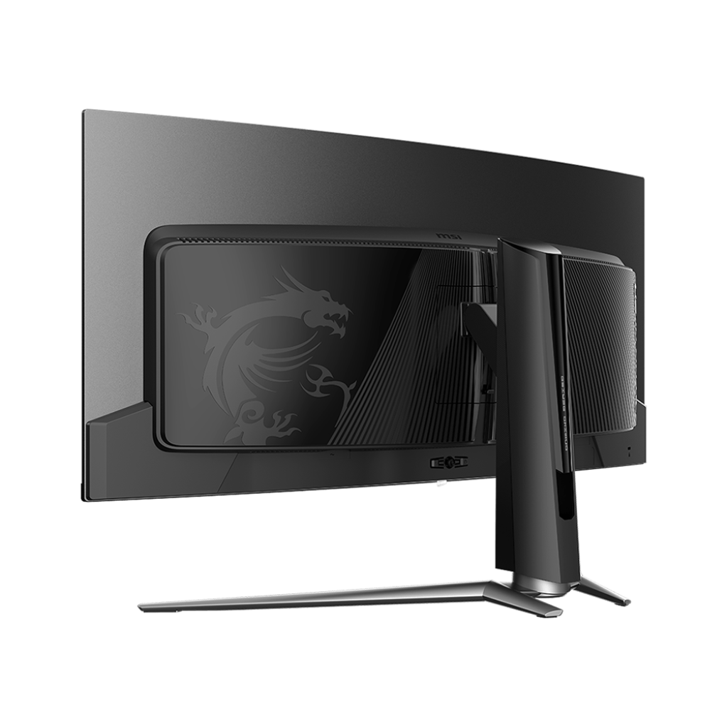A large main feature product image of EX-DEMO MSI MPG 341CQPX QD-OLED - 34" Curved 1440p 240Hz Gaming Monitor