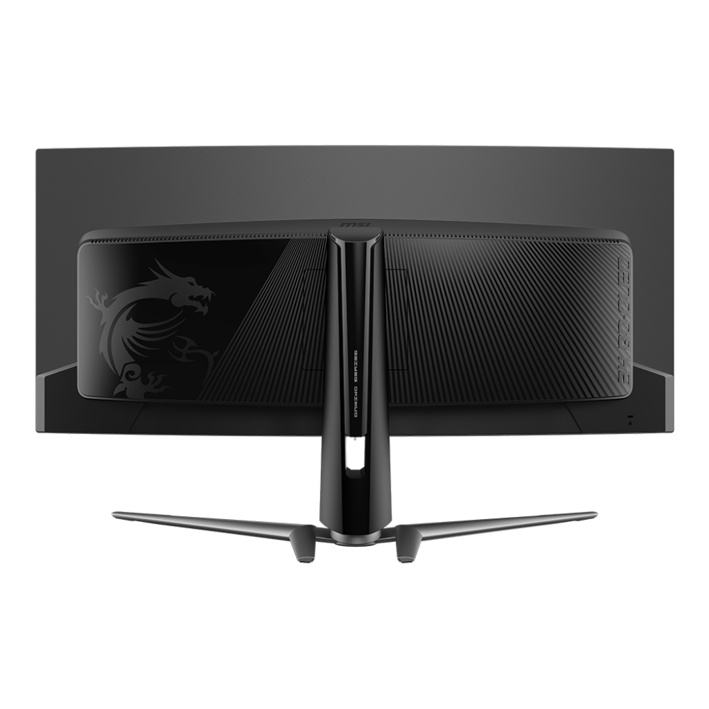 A large main feature product image of EX-DEMO MSI MPG 341CQPX QD-OLED - 34" Curved 1440p 240Hz Gaming Monitor