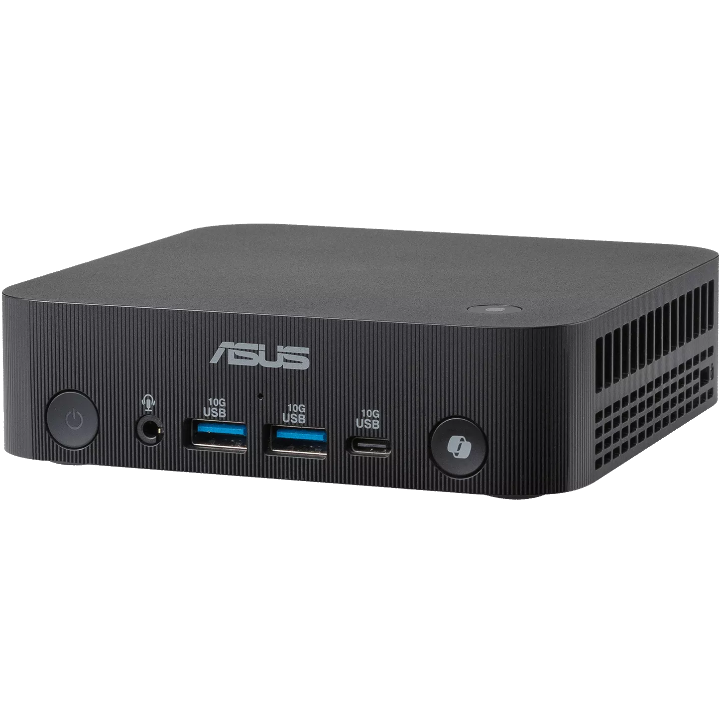A large main feature product image of ASUS ExpertCenter PN55 Ryzen Ai 7 450 Barebones Mini PC