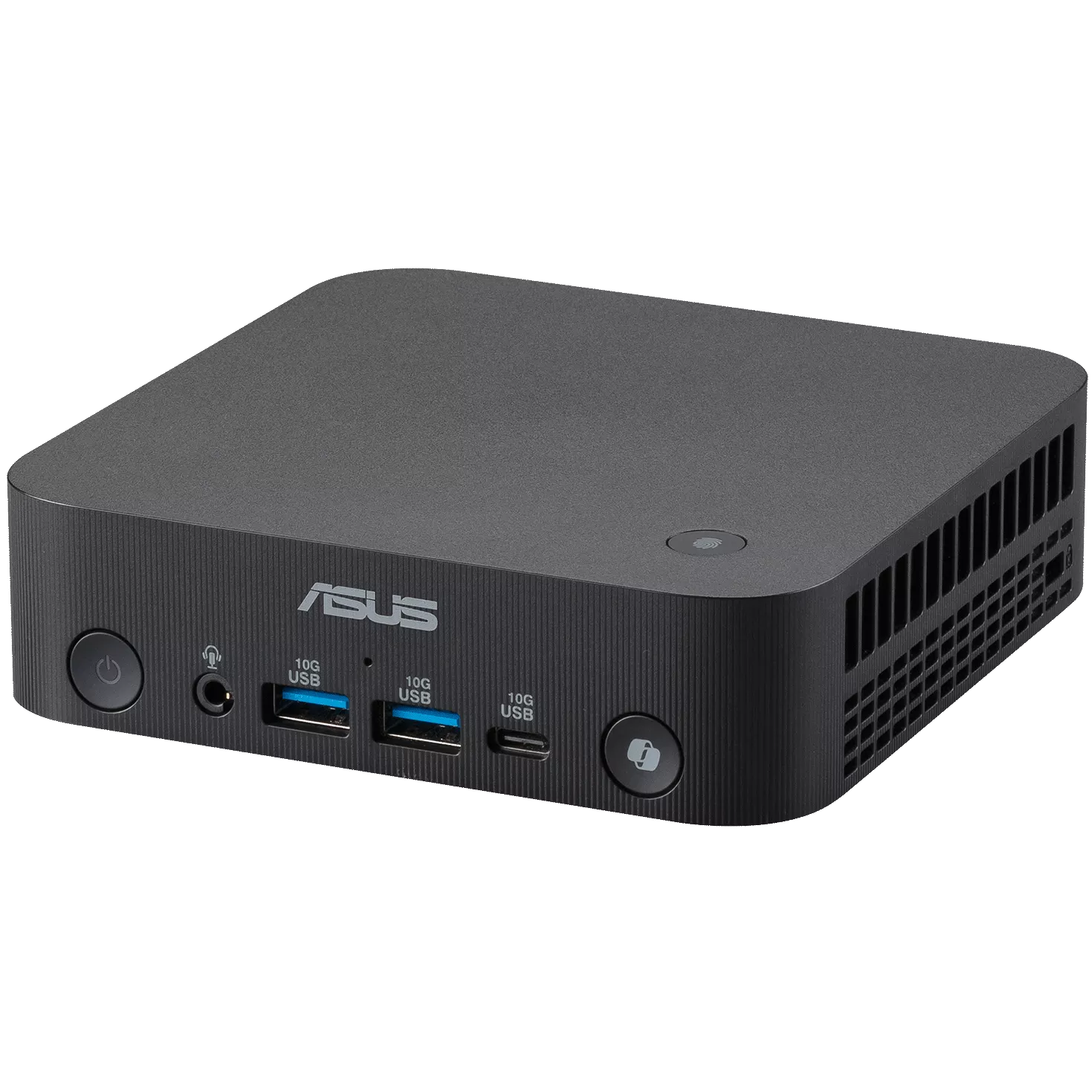 A large main feature product image of ASUS ExpertCenter PN55 Ryzen Ai 7 450 Barebones Mini PC