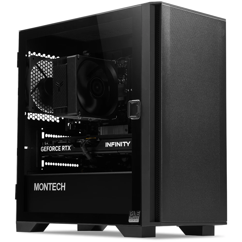 A large main feature product image of EX-DEMO PLE Sapphire RTX 5070 Prebuilt Ready To Go Gaming PC
