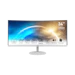 A product image of EX-DEMO MSI PRO MP341CQW - 34" Curved 1440p 100Hz VA Monitor (White)