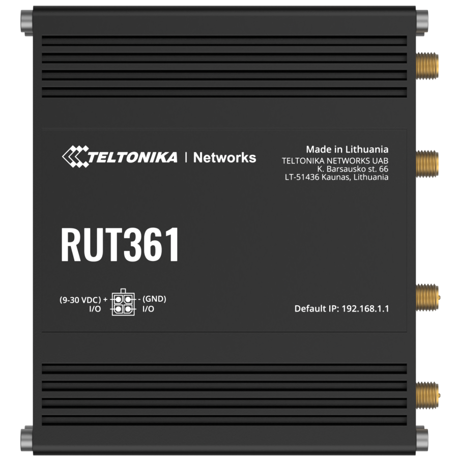 A large main feature product image of Teltonika RUT361 Industrial Cellular Router