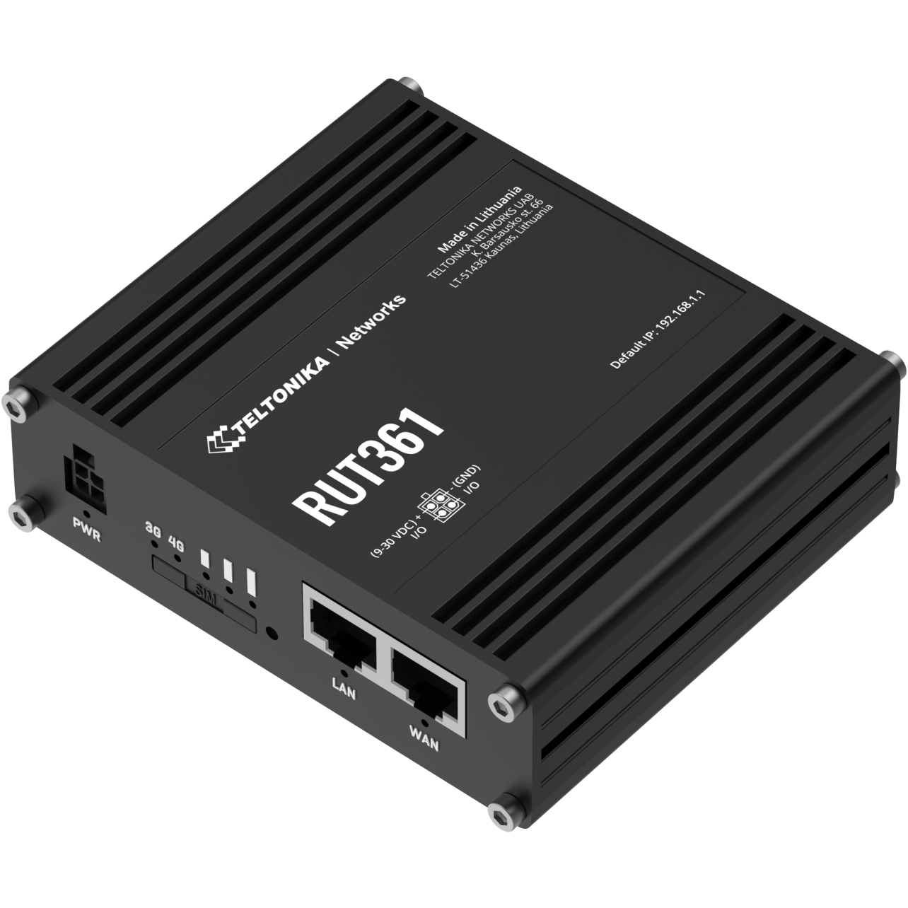 A large main feature product image of Teltonika RUT361 Industrial Cellular Router