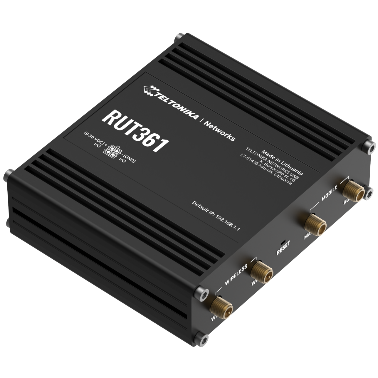 A large main feature product image of Teltonika RUT361 Industrial Cellular Router