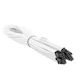A small tile product image of EX-DEMO GamerChief 12VHPWR 45cm Male to Male Sleeved Cable (White)