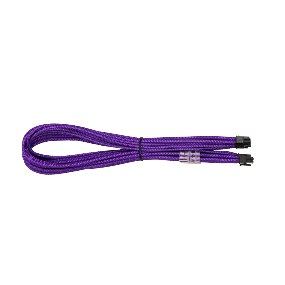 A large main feature product image of EX-DEMO GamerChief 12VHPWR 45cm Male to Male Sleeved Cable (Purple)