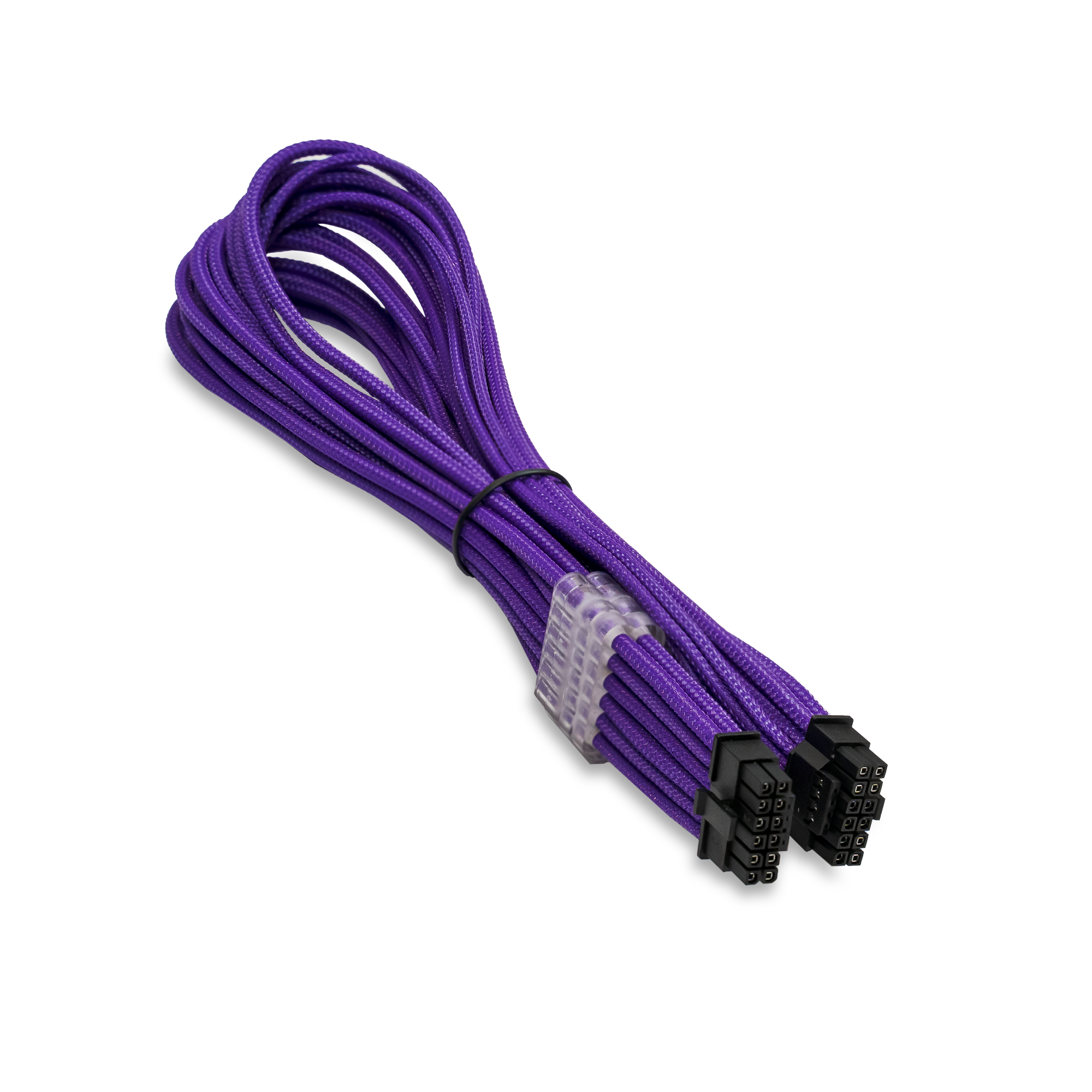A large main feature product image of EX-DEMO GamerChief 12VHPWR 45cm Male to Male Sleeved Cable (Purple)