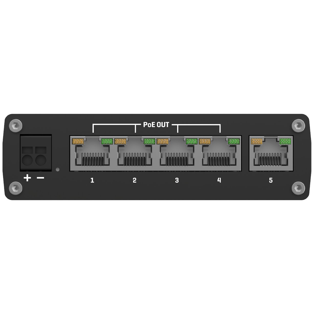A large main feature product image of Teltonika TSW101 Automotive POE+ Switch